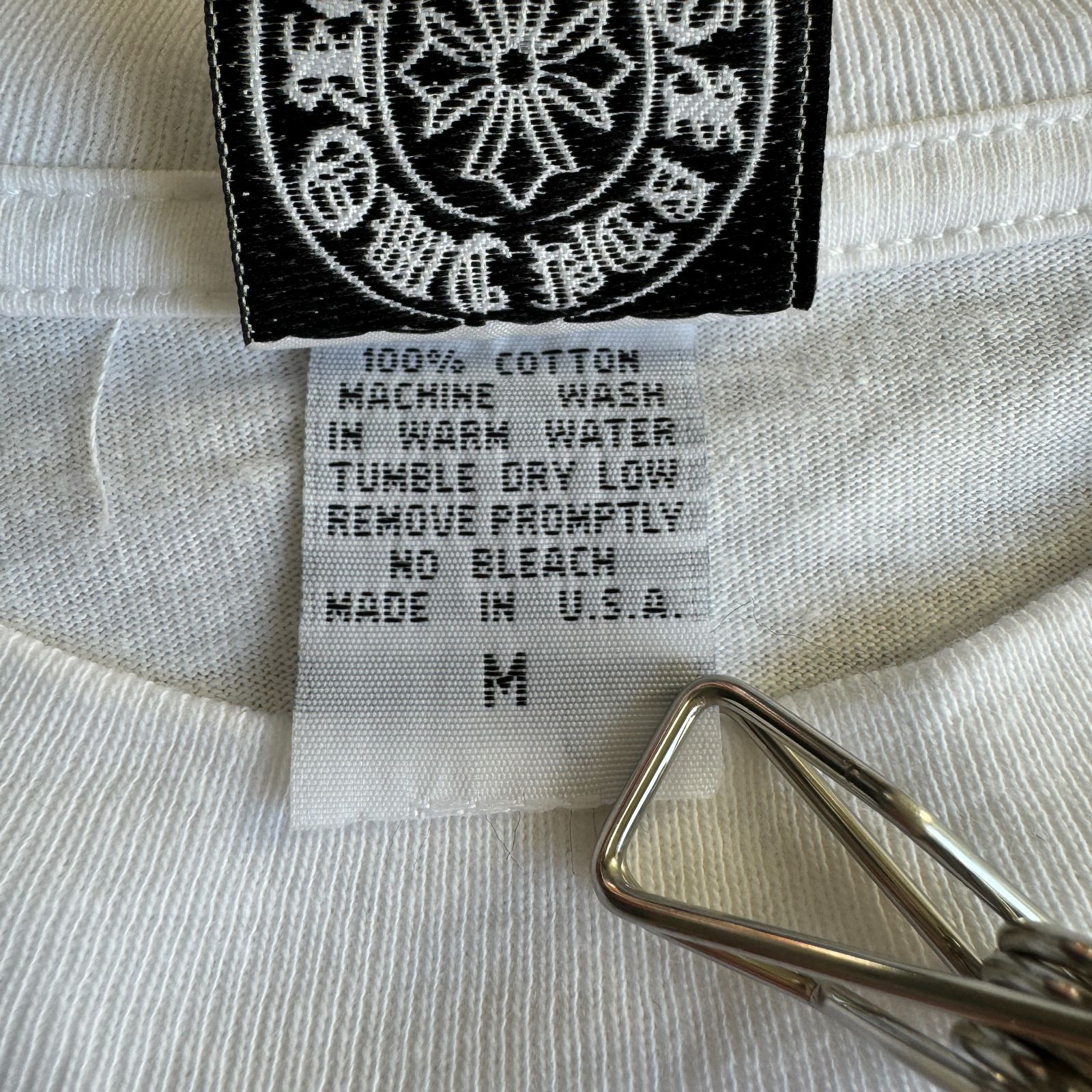 90s-00s OLD CHROME HEARTS Tバー CHクロス ホースシュー ポケット 