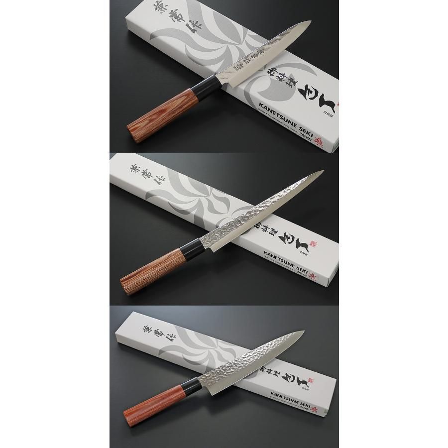 包丁 日本製 KC-954 ペティナイフ 120mm + KC-955 筋引 210mm + KC-957