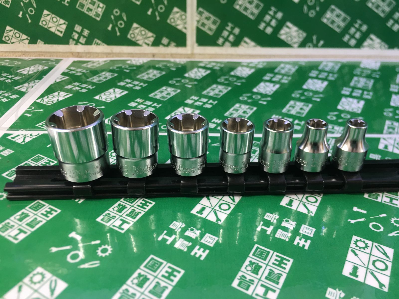 【新品】コーケン 3/8(9.5㎜)SQ. LHSソケット7ケ組 RS3400LH/7 / ITA3GA93M0DK 4,620円