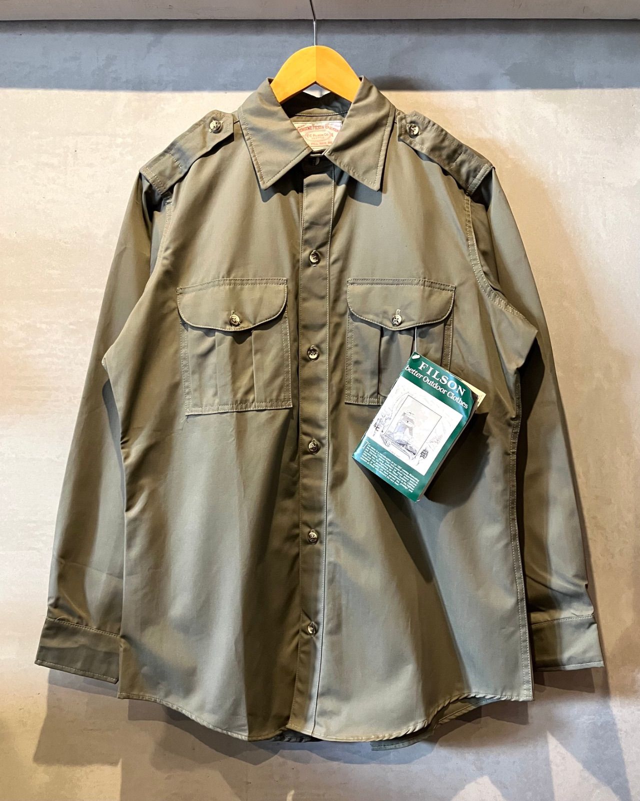 70〜80‘s FILSON GARMENT-L|S shirt- size 40 Made in U.S.A. フィルソン