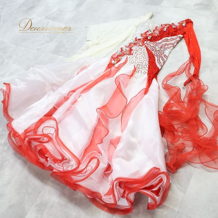 社交ダンス 衣装 スタンダードドレス ワンピース ドレス スタンダード