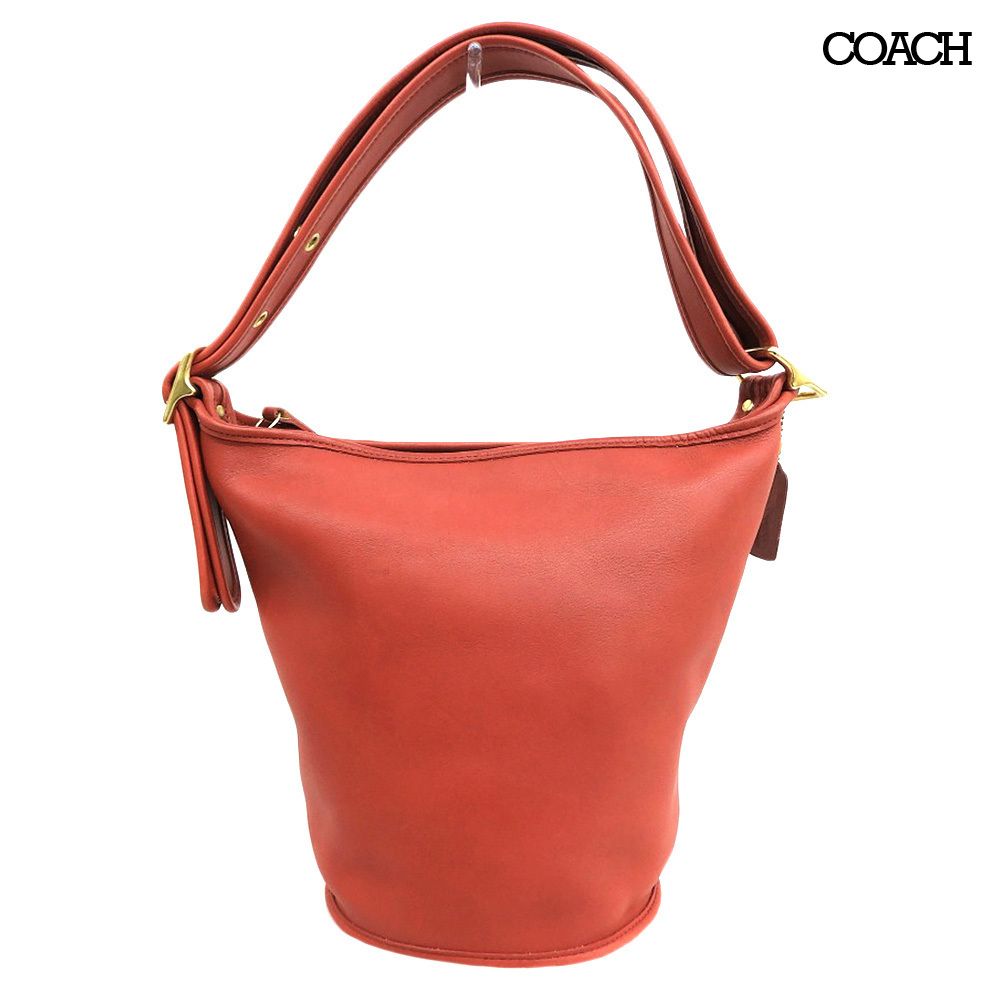 コーチ COACH 90年代 ヴィンテージ 9953 フルグレインレザー バケツ 斜め掛け 肩掛け 2 way ショルダーバッグ
