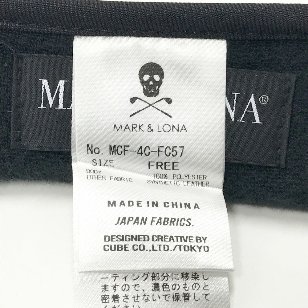 MARK-LONA マークアンドロナ 2025年 サンバイザー ブラック系 ゴルフウェア ストスト パター バイザー 