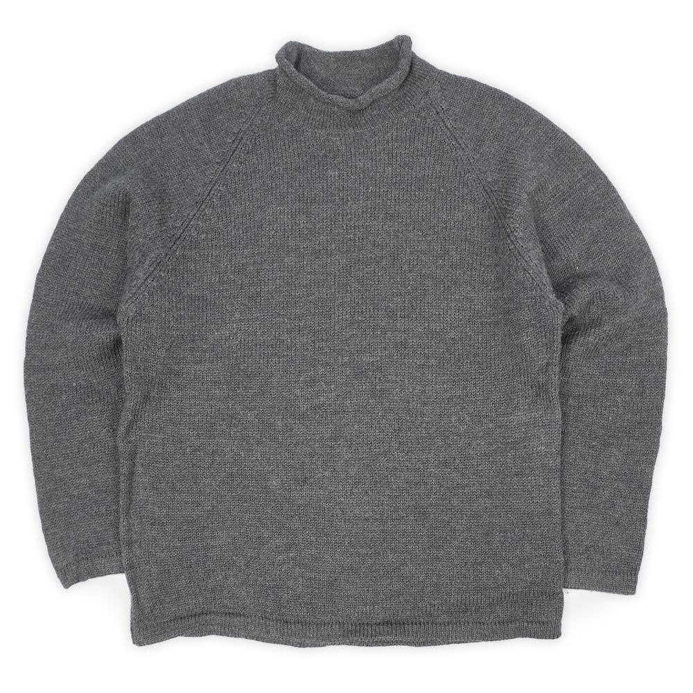 オールドギャップ OLD GAP 00 s 2000年代 ロールネック ウールニット 無地 旧タグ USA ヴィンテージ アメリカ 古着 メンズ ニット セーター チャコールグレー XL