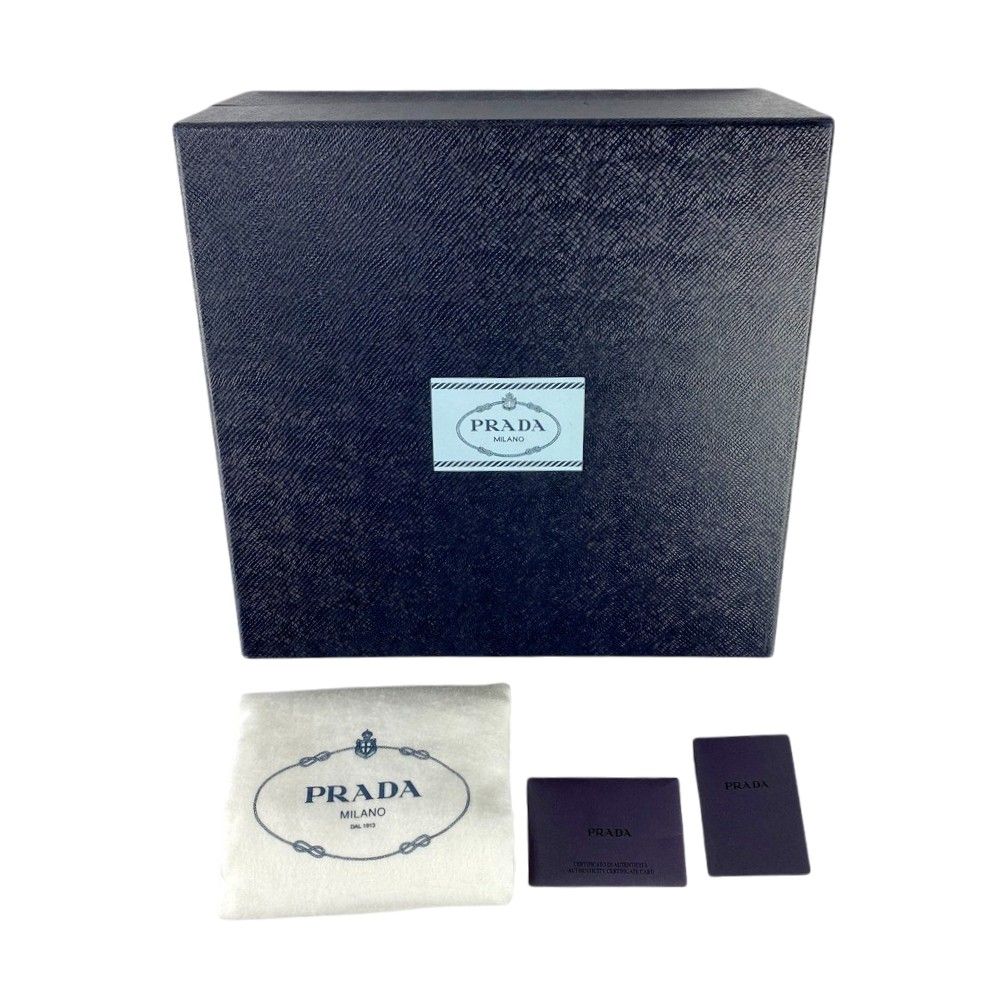 プラダ ■美品■ スペクトラム スモール レザー チェーン ショルダー バッグ カバン レザー ブラック 1BD233 箱 【528262】5 プラダ □美品□ スペクトラム スモール レザー チェーン ショルダー