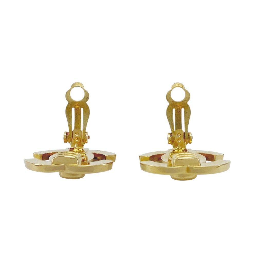 シャネル □新同□ヴィンテージ□ ターンロック イヤリング ココマーク