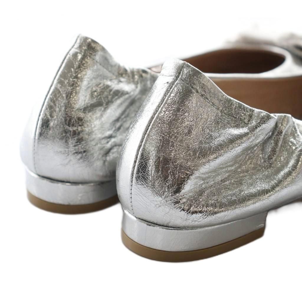 ランバンオンブルー LANVIN en Bleu リボンモチーフバレエシューズ