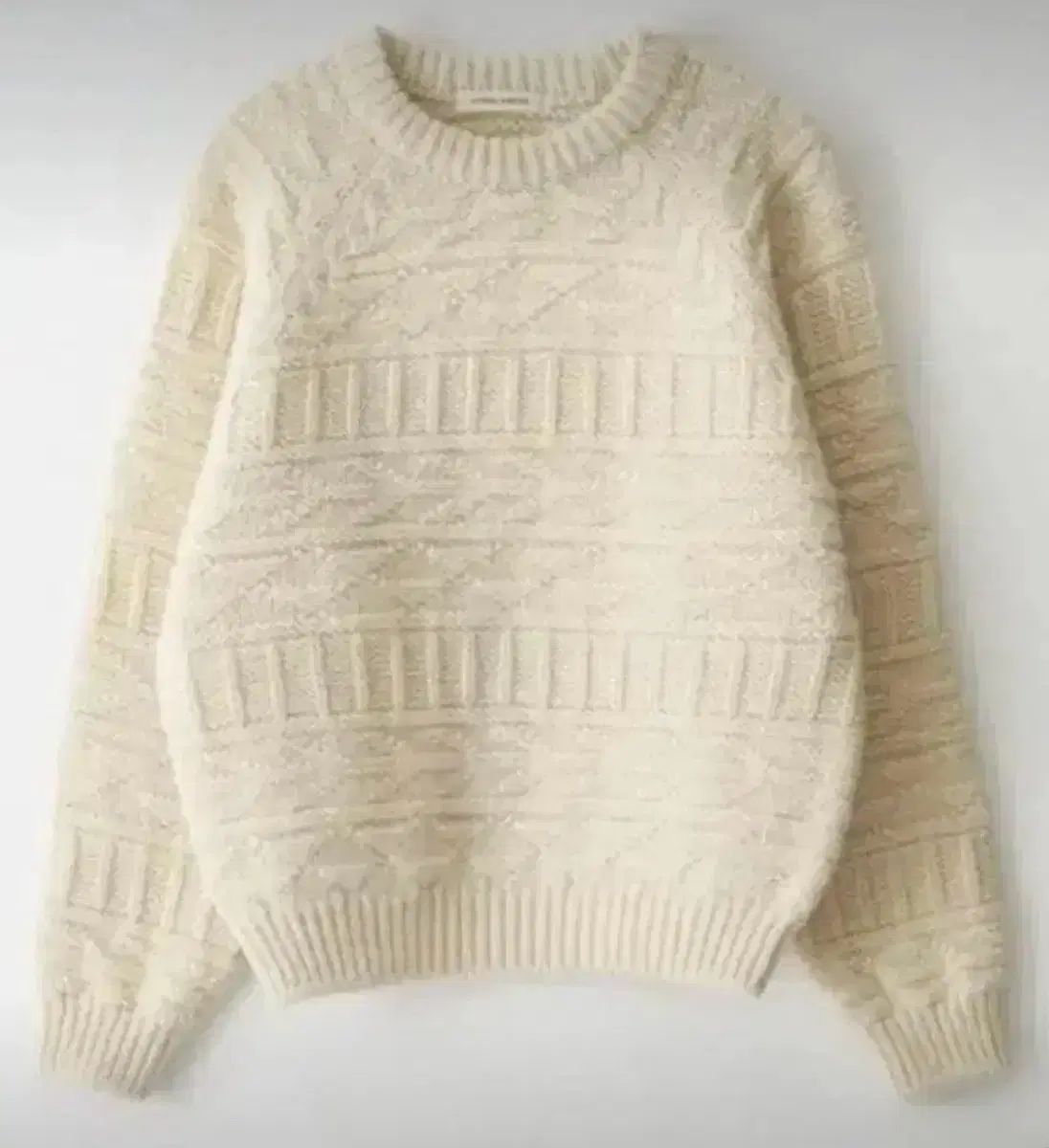 ナッシングリトゥン Vintage pattern round pullover ニット