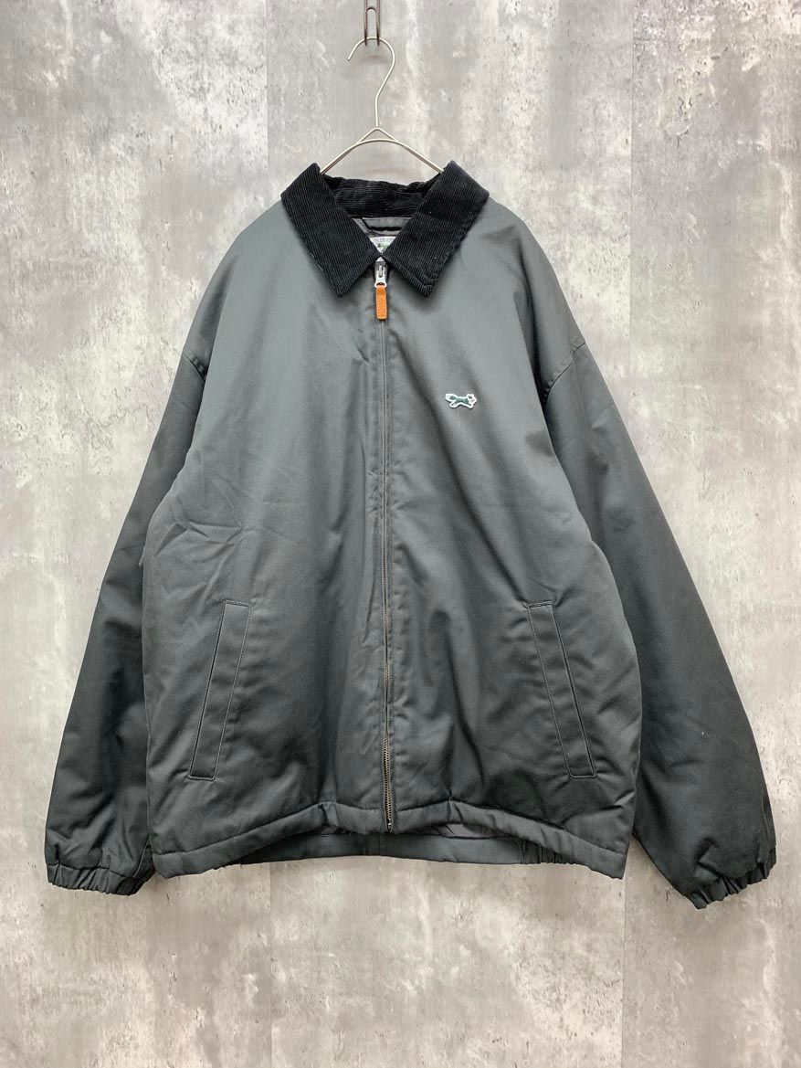 TOWN CRAFT タウンクラフト 233-1543 FREAKS STORE 別注 コーデュロイ切替 ロゴ刺繍 ブルゾン ジャケット sizeL|黒 ◆ ◎メンズ