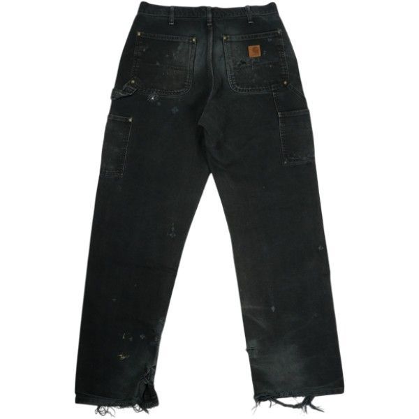 Size W 32×L 32 VINTAGE ヴィンテージ Carhartt カーハート Double Knee Painter Pants Faded Black ダブルニーペインターパンツ 黒 品-良い