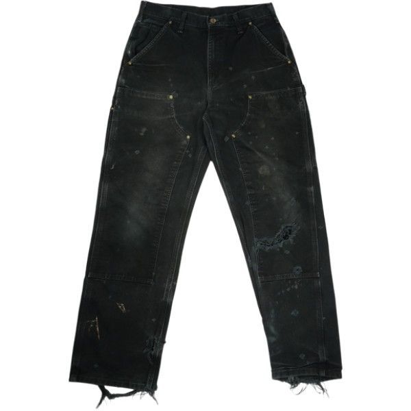 Size W 32×L 32 VINTAGE ヴィンテージ Carhartt カーハート Double Knee Painter Pants Faded Black ダブルニーペインターパンツ 黒 品-良い