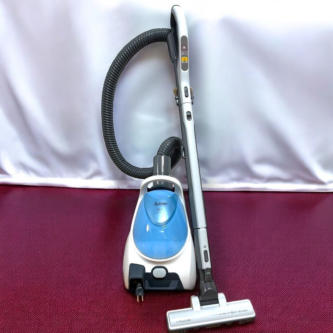 三菱電機 Be-K(ビケイ) 紙パック式クリーナー ミルキーブルー TC-FXG5J-A(中古品) ☆送料無料 美品 MITSUBISHI 三菱電機 TC-FXG5J A ミルキーブルー 紙