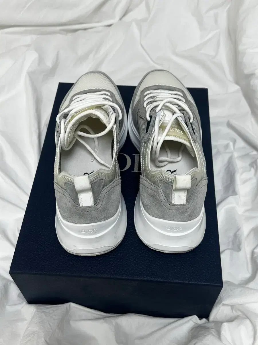  フルセット B 25 ディオール オブリーク ランナー スニーカー グレーブルー スニーカー 靴
