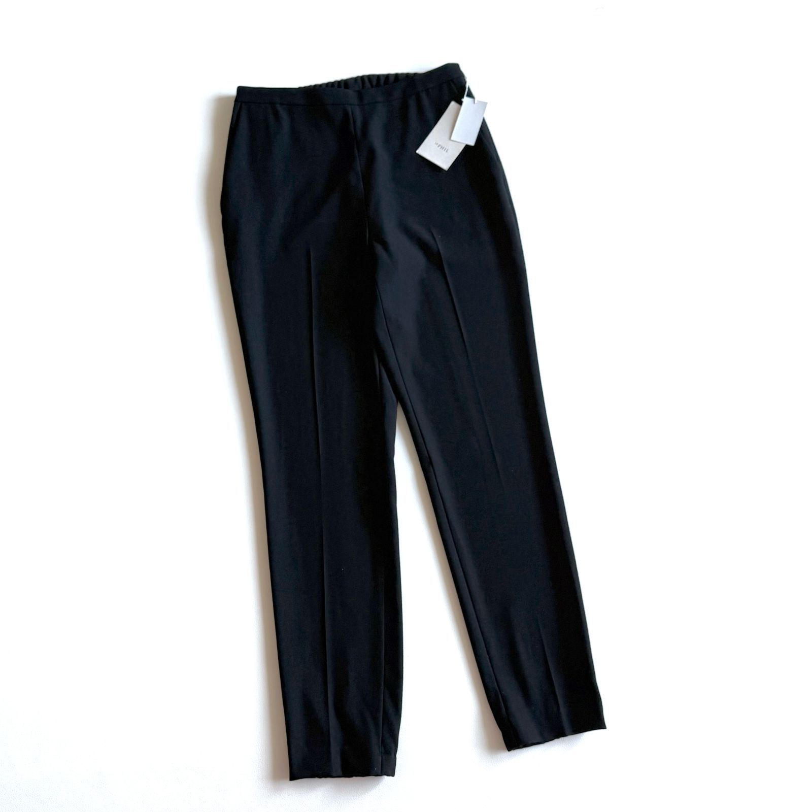 ◇タグ付き◇ LE PHIL ルフィル 2WAYツイルパンツ テーパード ブラック