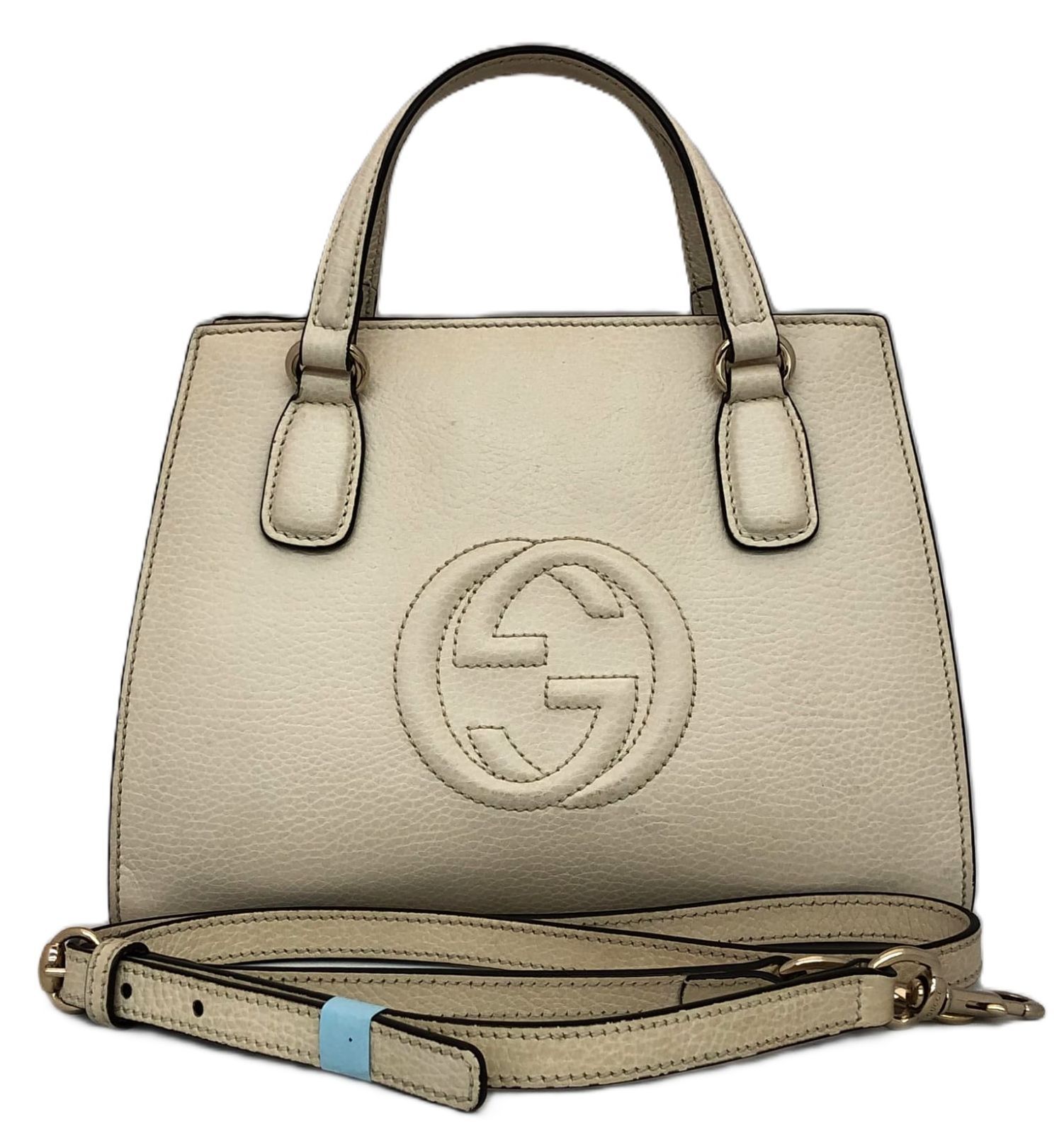 ＧＵＣＣＩ グッチ ソーホー インターロッキングG ハンドバッグ 2ＷＡＹ 607722 ホワイト