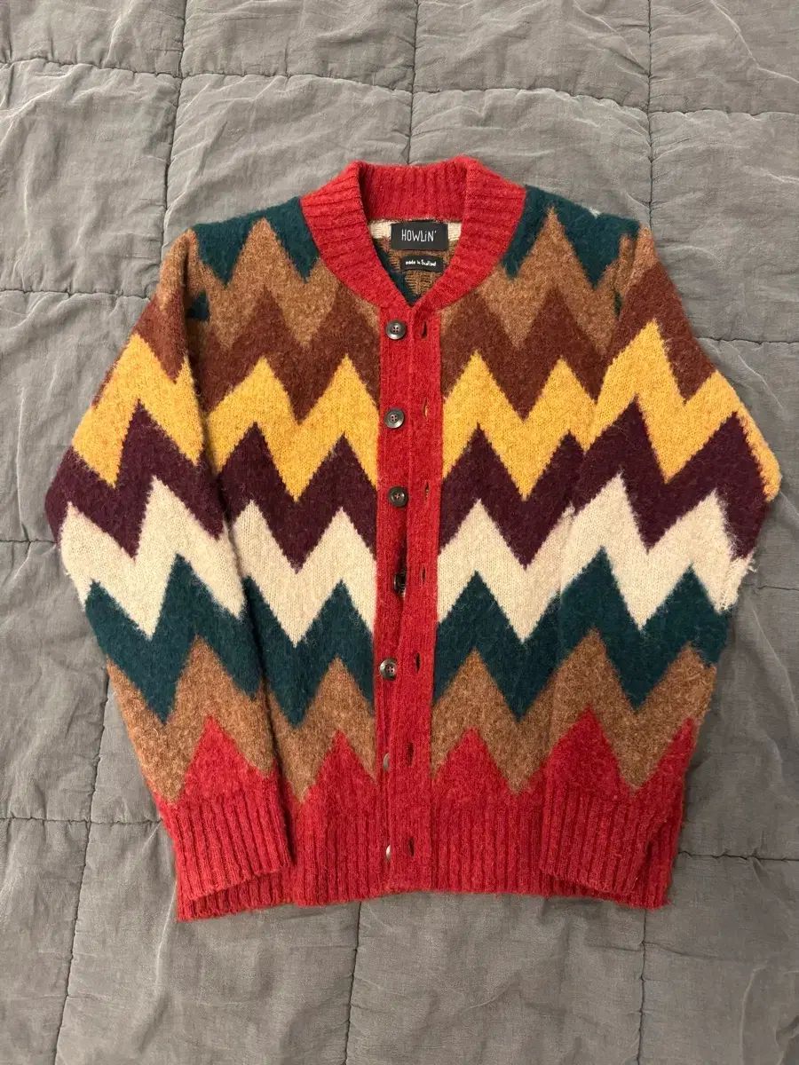 ハウリン ハイネック カーディガン M