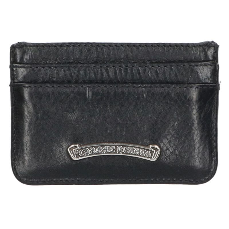 クロムハーツ DOUBLE SIDE/ダブルサイド CHクロス装飾レザーカード