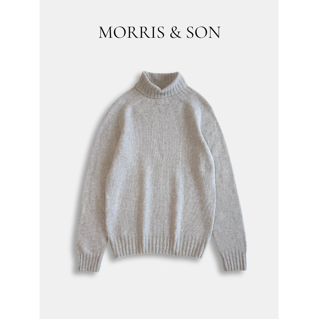 MORRIS & SON モリスアンドサン ウール100% タートルネックニット 