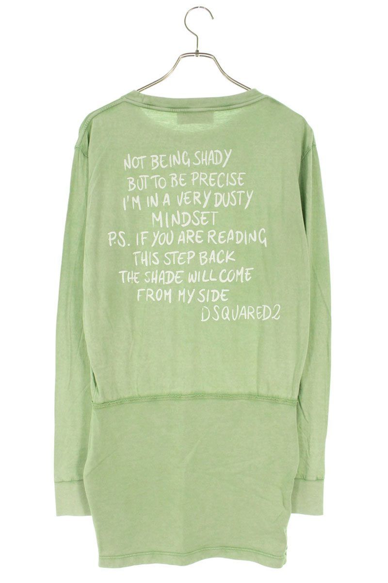  ディースクエアード 25 SS バックプリントスウェット切替ドレスワンピース レディース XXS その他 ワンピース