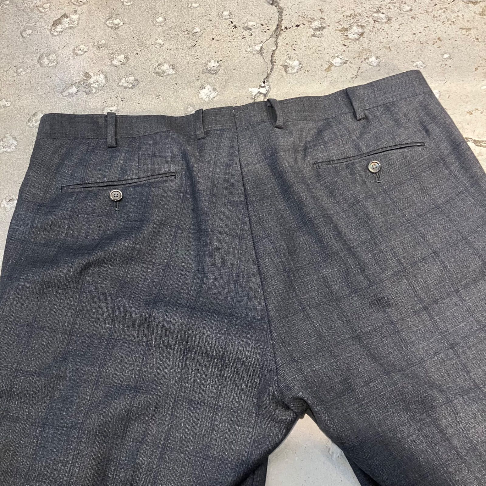 ESTNATION エストネーション ESTNATION / エストネーション チェック柄 スラックス サイズ52 - メルカリ