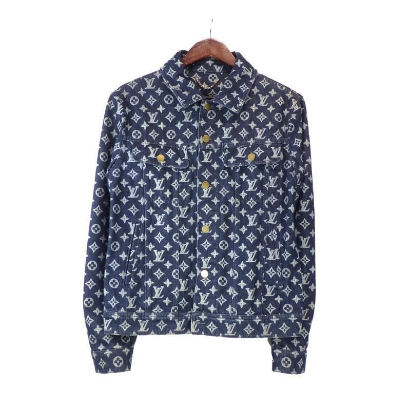 ルイヴィトン LOUIS VUITTON 18 AW POP UP STORE モノグラム デニム トラッカー ジャケット n 10208