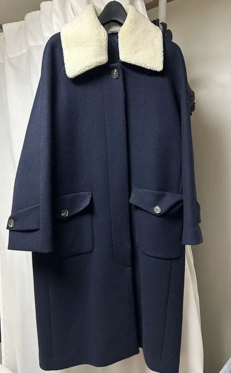 Nothing Written シアリング カラ ダウン コート