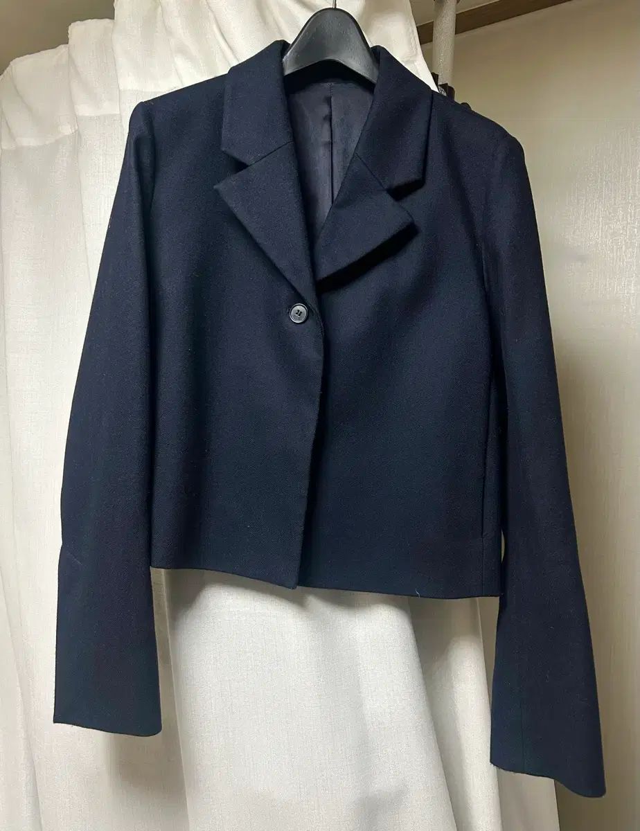 COS コス ネイビー ショート ブレーザー