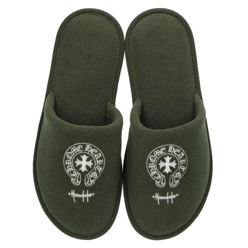 クロムハーツ ホノルル限定ホースシュー刺繍ホテルスリッパ メンズ M