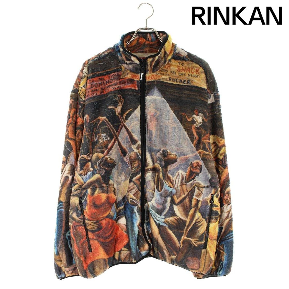 シュプリーム 25 SS Ernie Barnes Fleece Jacket アーニーバーンズフリースブルゾン メンズ XL