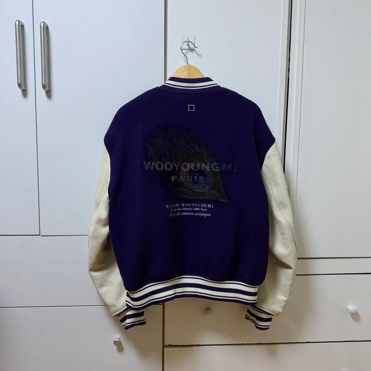 48 ウーヨンミ フェザー バックロゴ スタジャン ジャケット