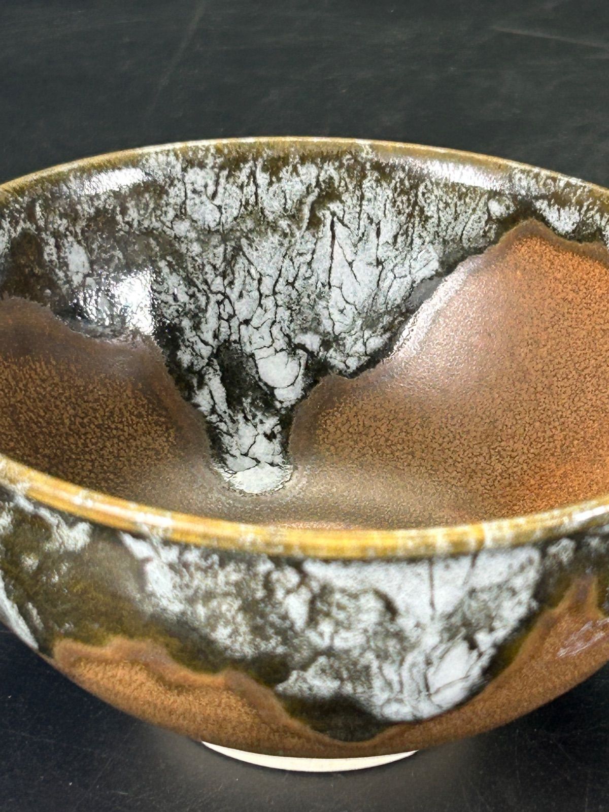 幽玄】村中翠芳 赤流荘窯 九谷焼 茶碗 共箱 - メルカリ