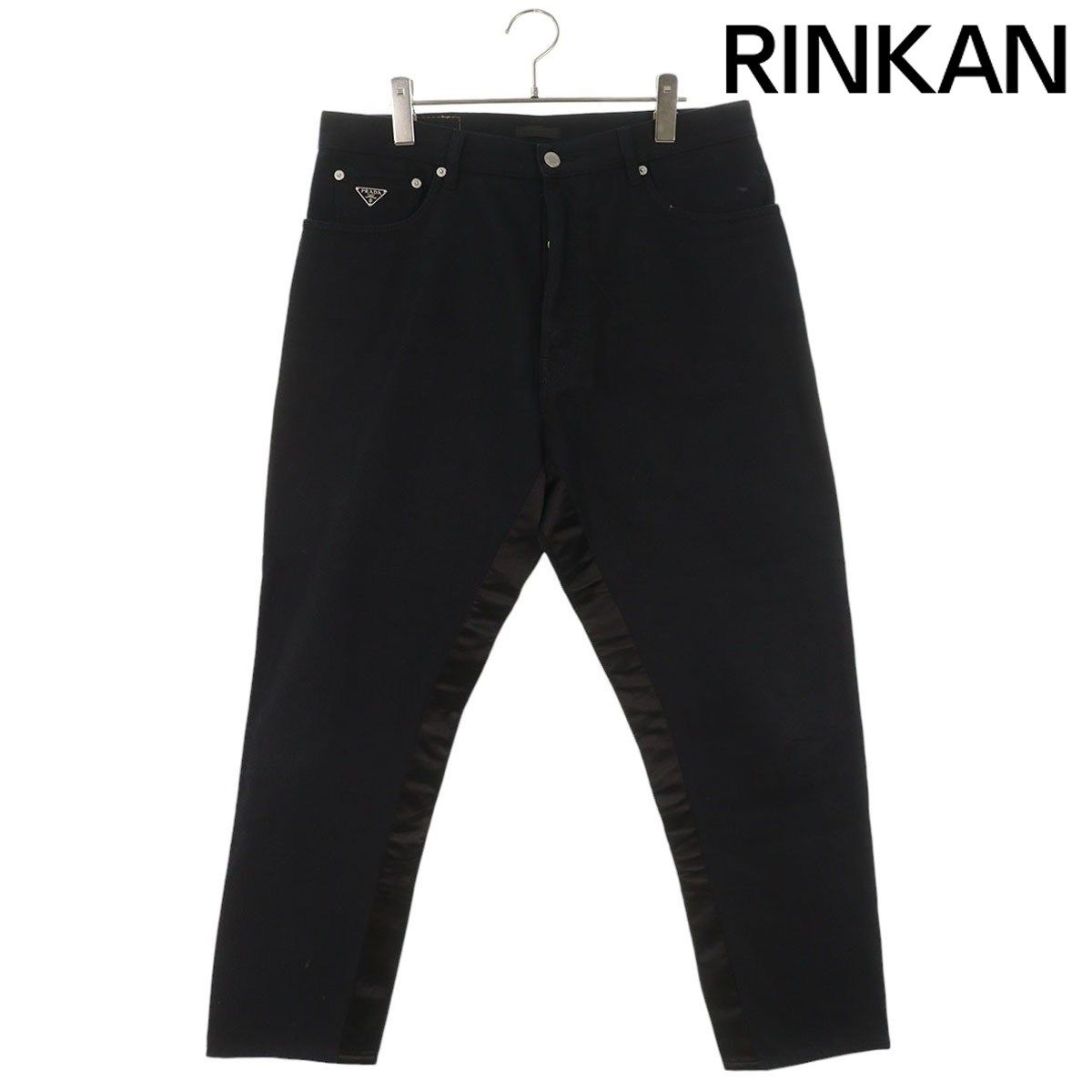 プラダ GEP 371 三角ロゴプレートデニムパンツ メンズ 33インチ