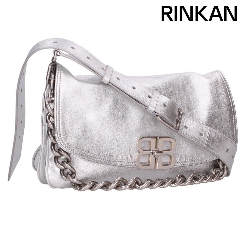 バレンシアガ 748596 レザー チェーンショルダーバッグ メンズ