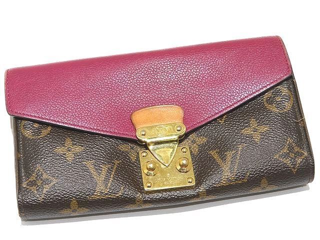 LOUIS VUITTON ヴィトン ポルトフォイユ パラス 長財布 M 58414 モノグラム スリーズ レディース ゴールド金具 SN 0156 7 L