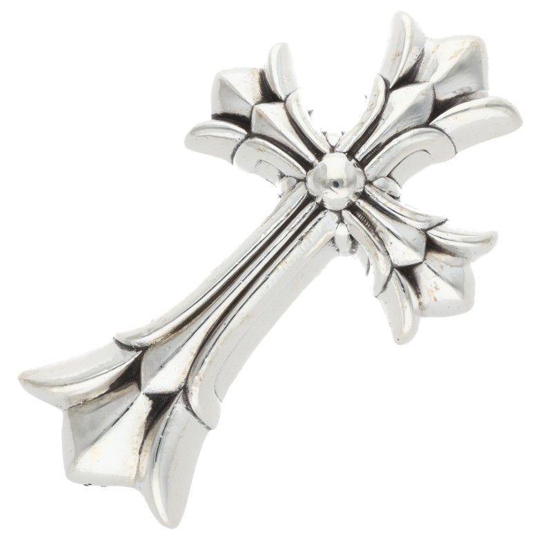 クロムハーツ DBL CH CRS LRG|ラージダブルCHクロス ペンダント|シルバーネックレストップ メンズ