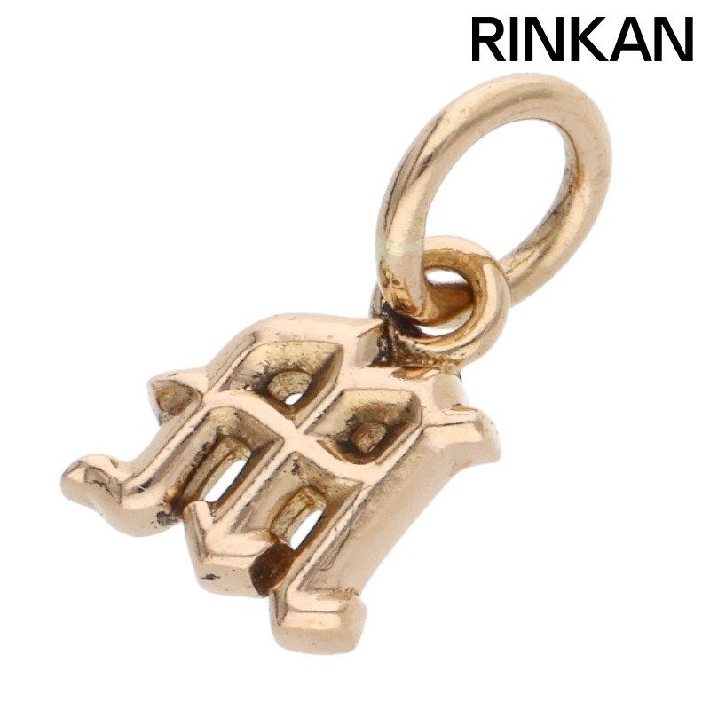 クロムハーツ 22 K STACK ALPHABET|アルファベット スタックチャーム Mイニシャル ゴールドネックレストップ メンズ