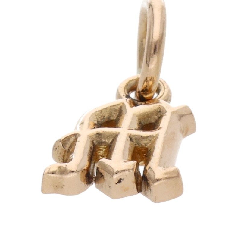  クロムハーツ 22 K STACK ALPHABET|アルファベット スタックチャーム Mイニシャル ゴールドネックレストップ メンズ ネックレス アクセサリー