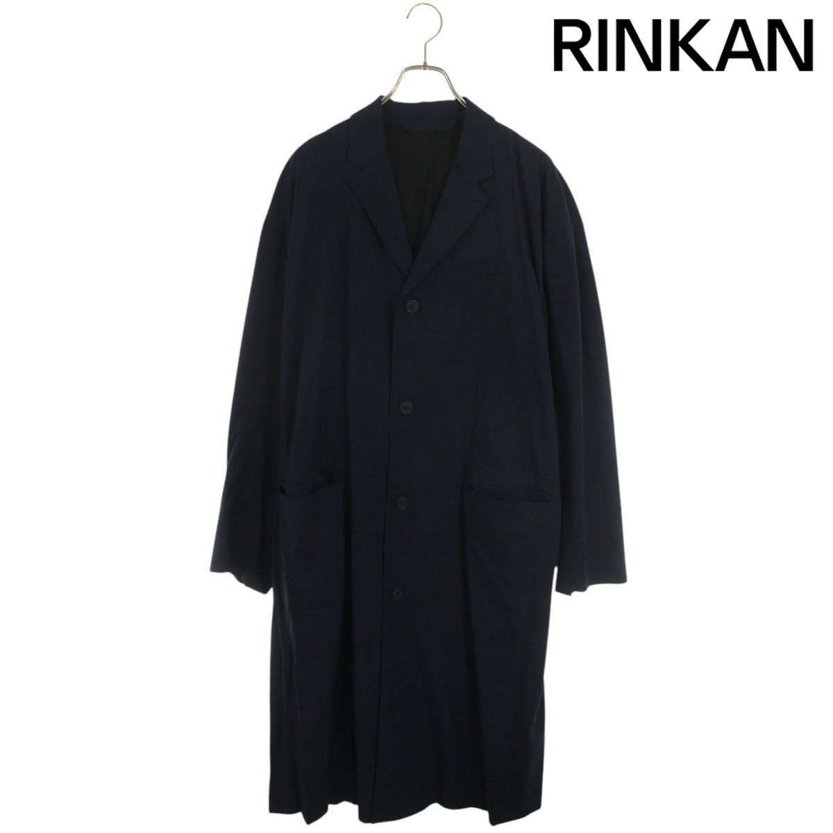 バレンシアガ 663044 TKO 29 シングルブレストオーバーコート メンズ 32