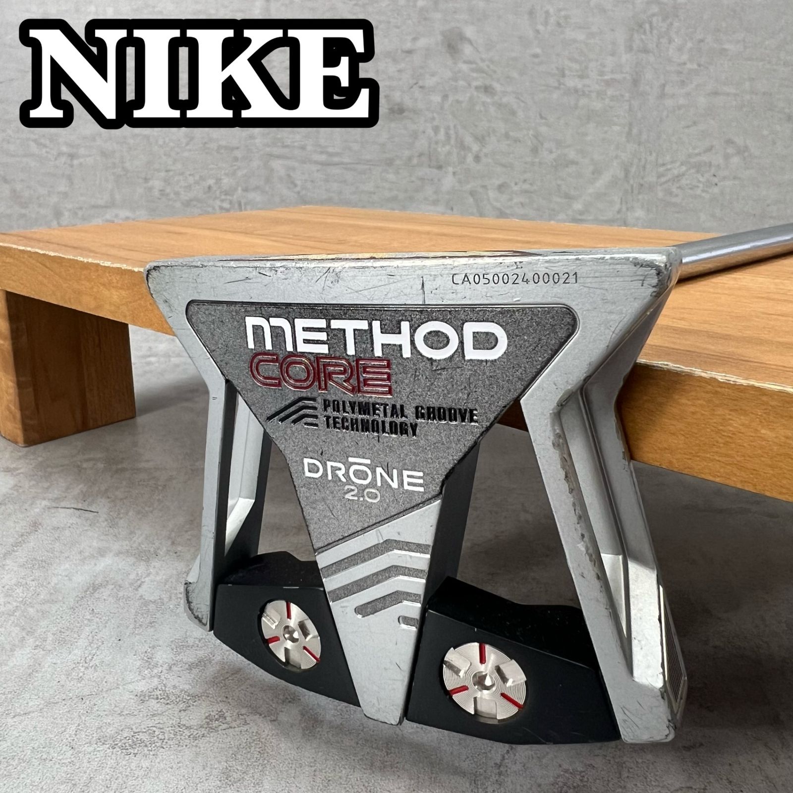 ナイキ メソッドコア ドローン 2.0 メンズゴルフ パター 右利き用 ネオ