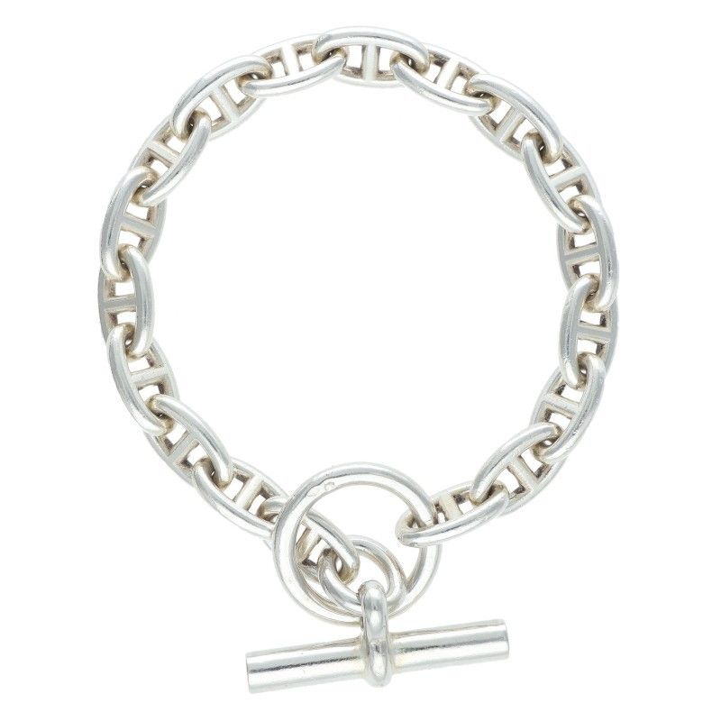 エルメス Chaine d Ancre PM シェーヌダンクルPMシルバーブレスレット メンズ 18 LINK