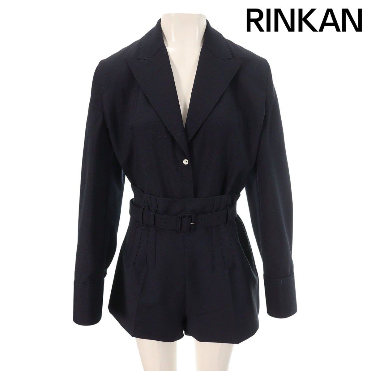 プラダ 24 SS P 565 OH|P 205 iH コレクションルック ワイドラペルジャケットショートパンツセットアップ レディース