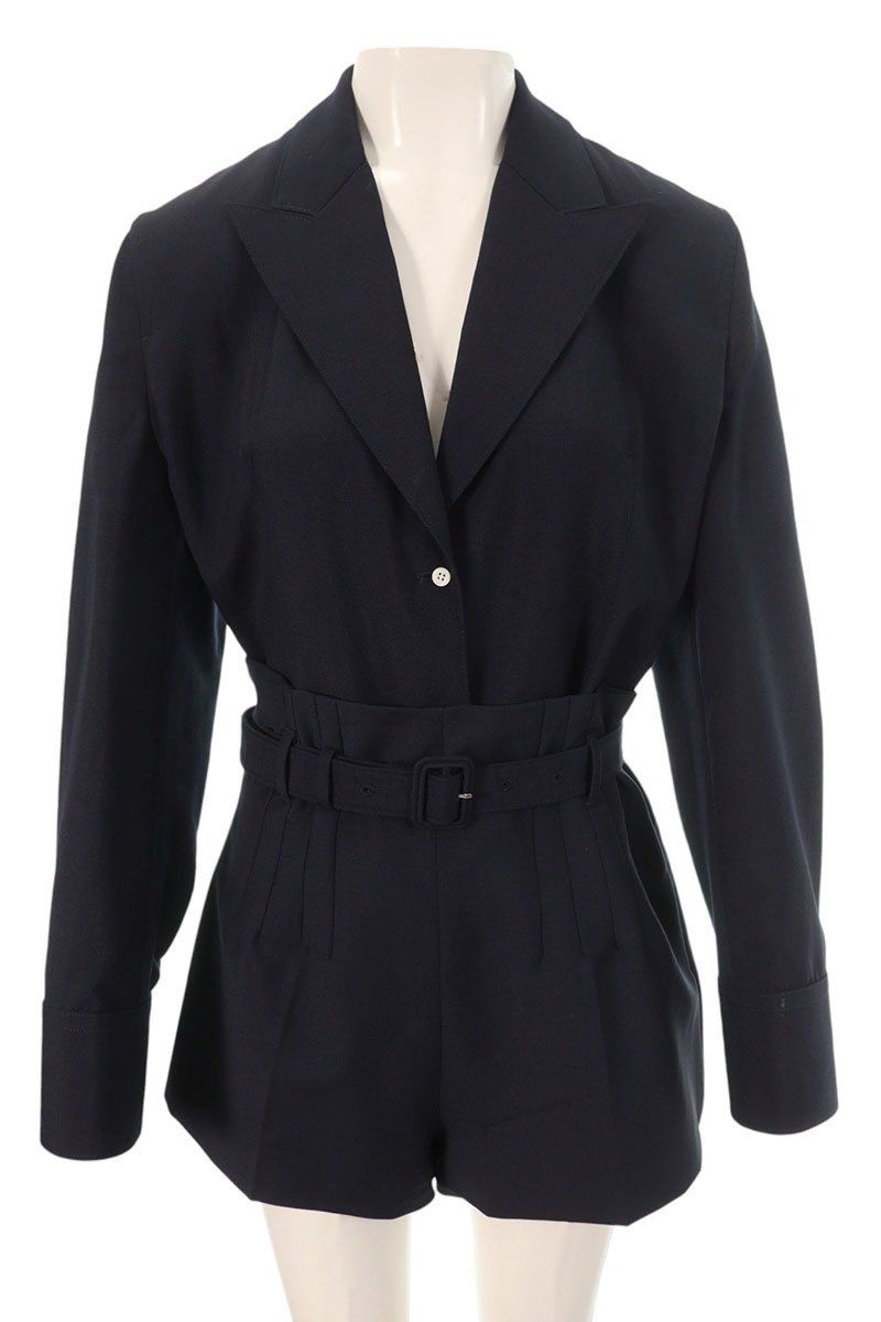 プラダ 24 SS P 565 OH|P 205 iH コレクションルック ワイドラペルジャケットショートパンツセットアップ レディース