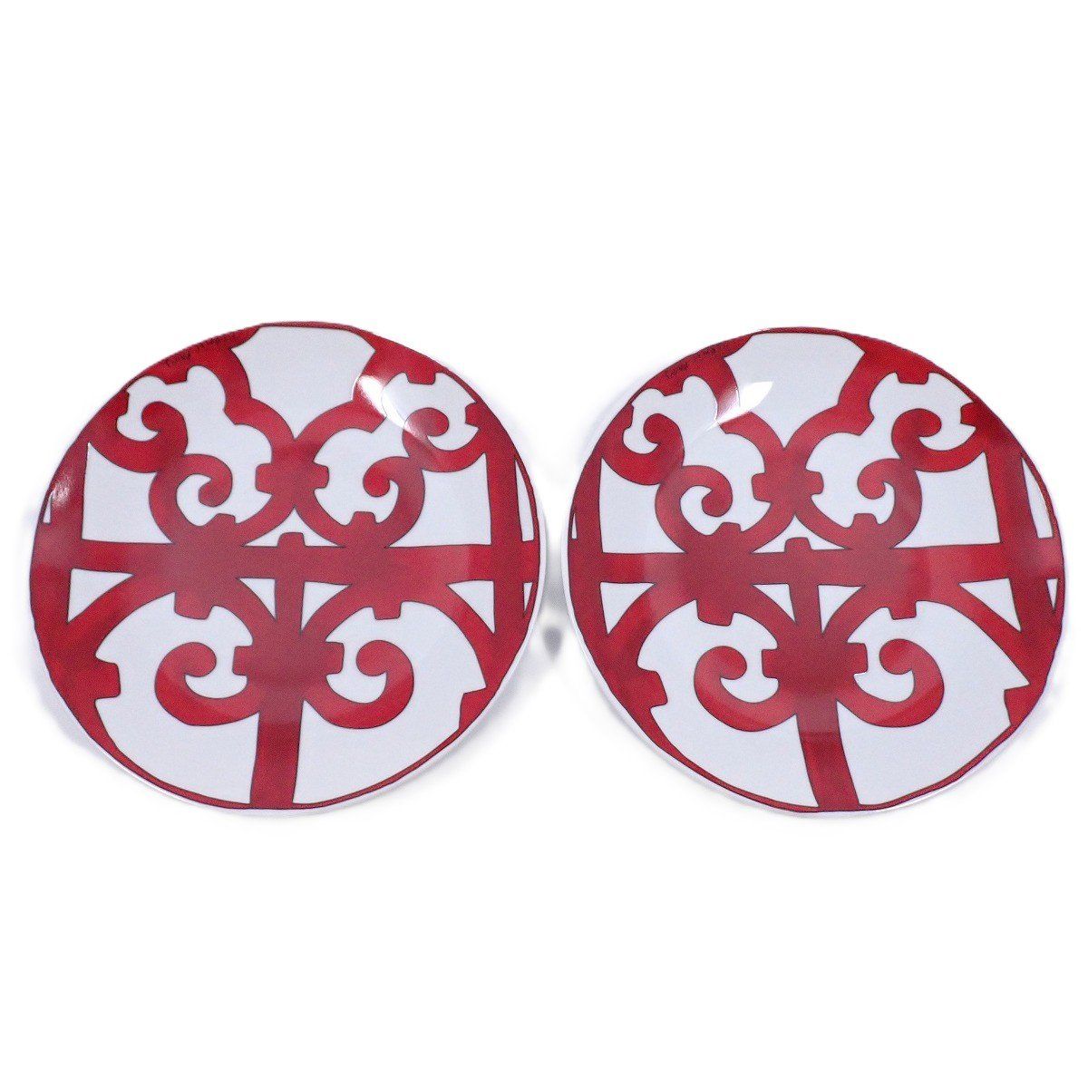 HERMES エルメス プレート パンプレート No 1 ガダルキヴィール レッド系