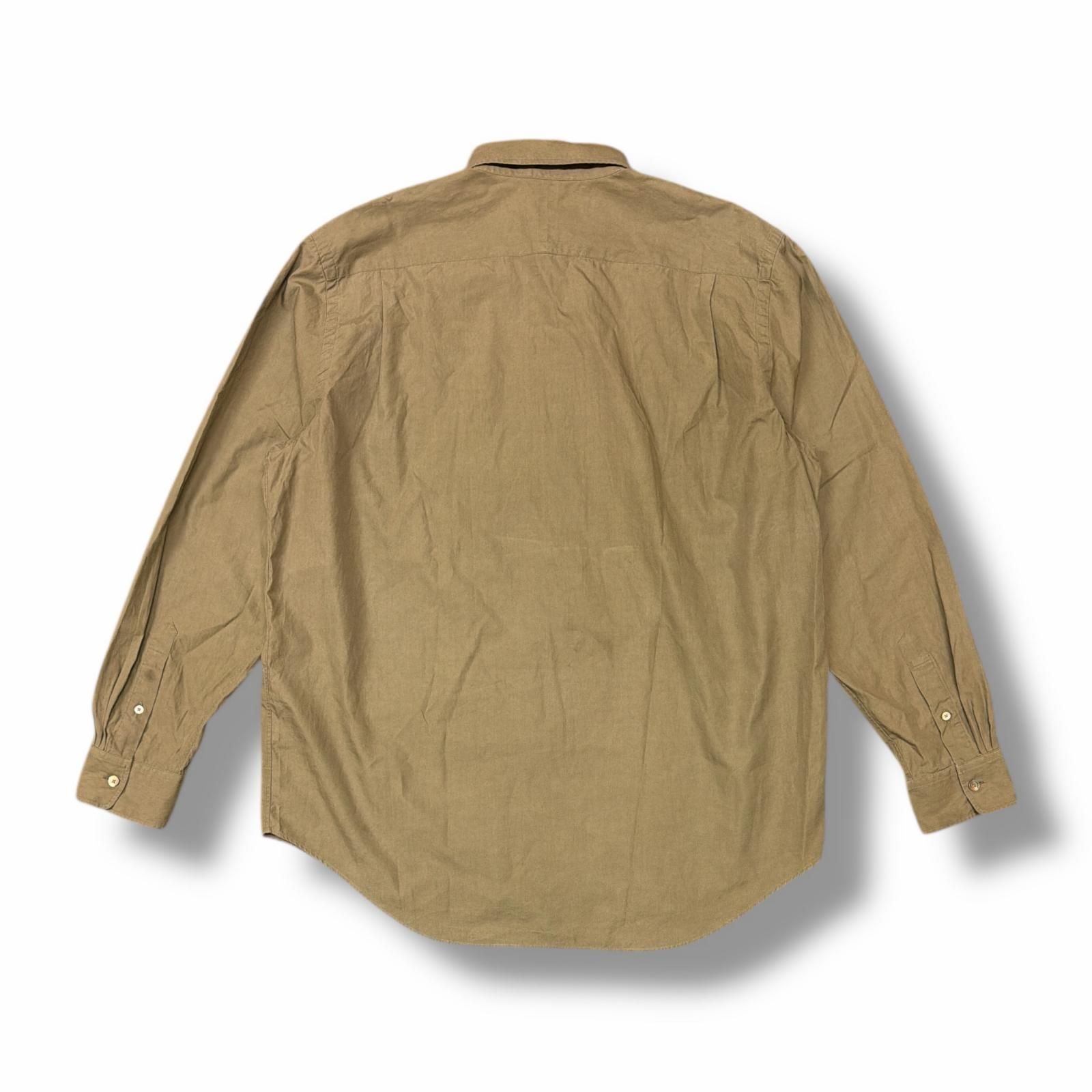 参考上代35200円 AURALEE WASHED FINX TWILL SHIRT ウォッシュド 