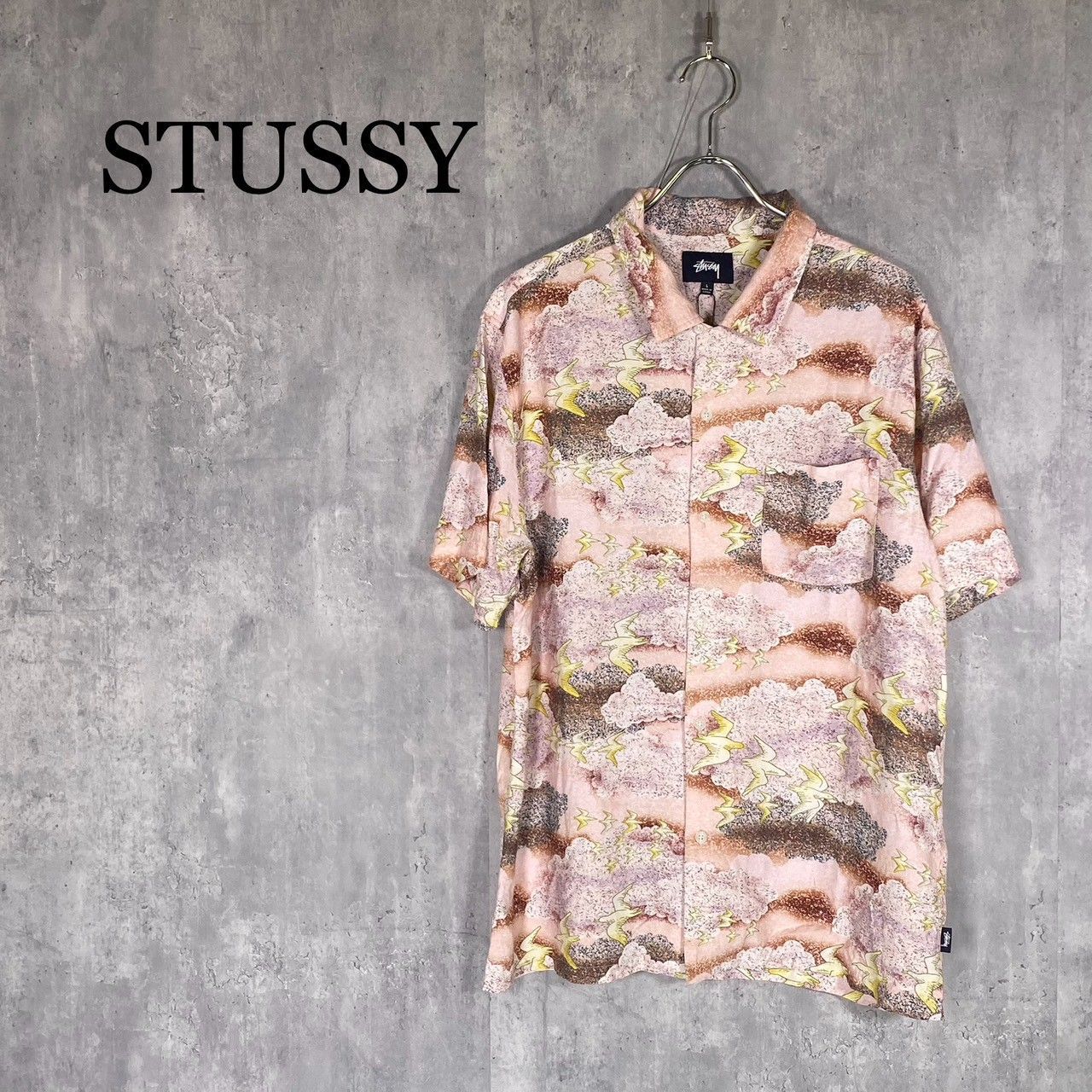 STUSSY ステューシー L 和柄アロハシャツ