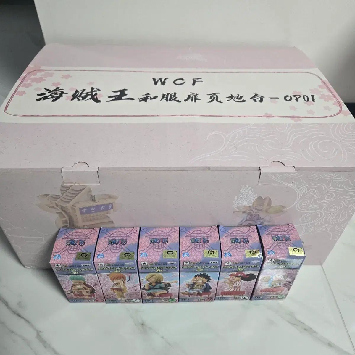 ONE PIECE 桜 ジオラマ WCF ワールドコレクタブル ワノ国 フィギュア フルセット