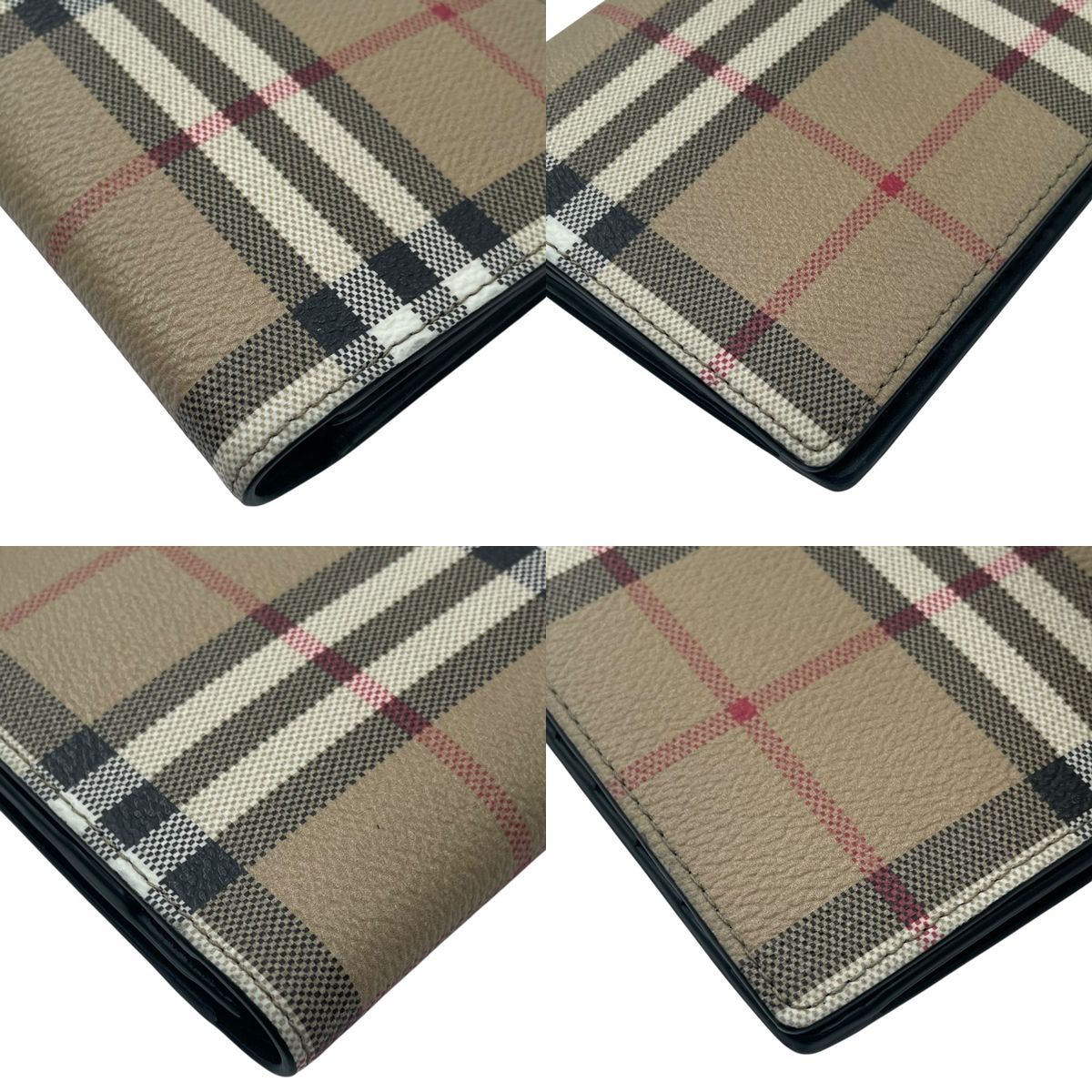 バーバリー 8069818 ノバチェック２つ折り長財布 ベージュ KJ