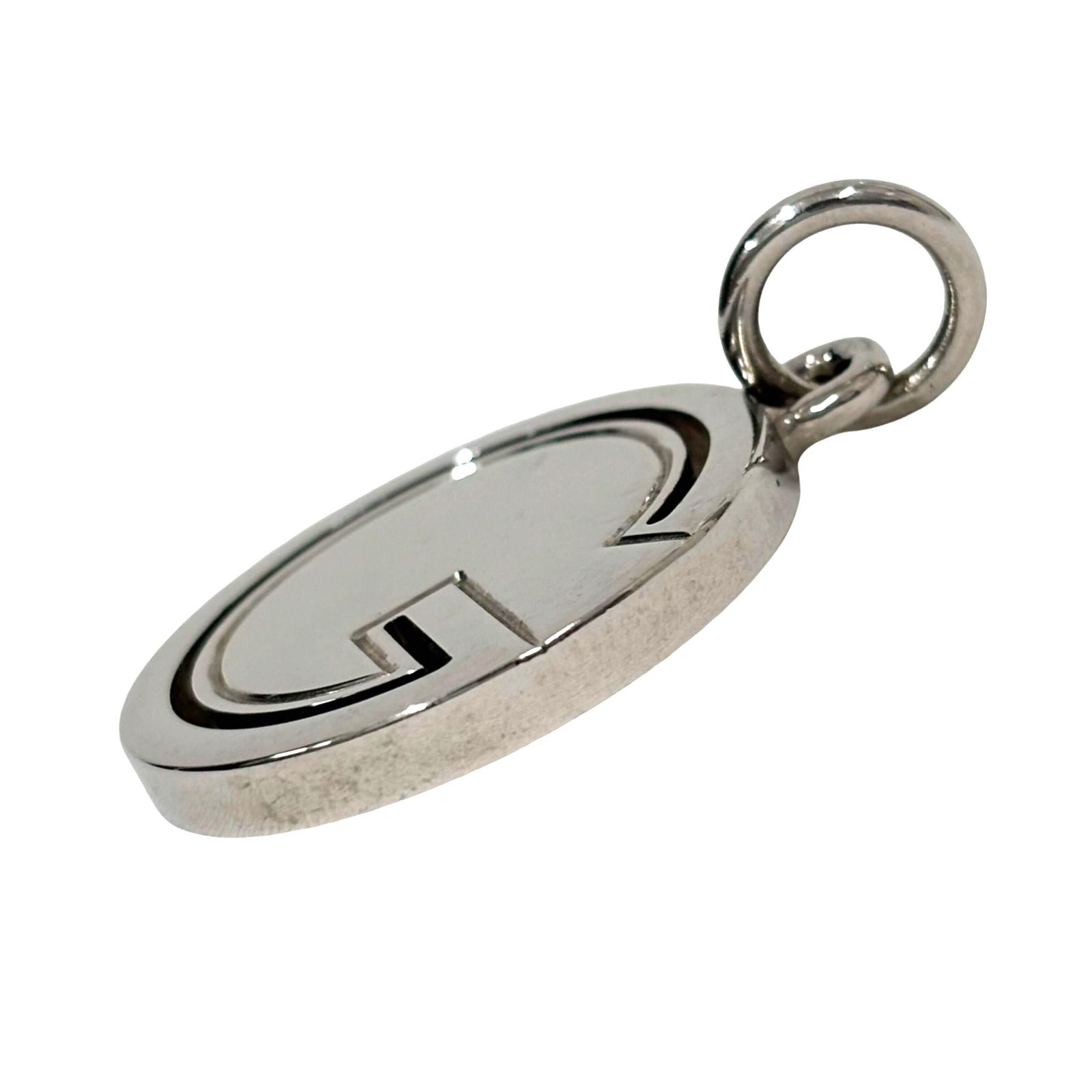 GUCCI グッチ Gロゴ チャーム シルバー キーホルダー ユニセックス