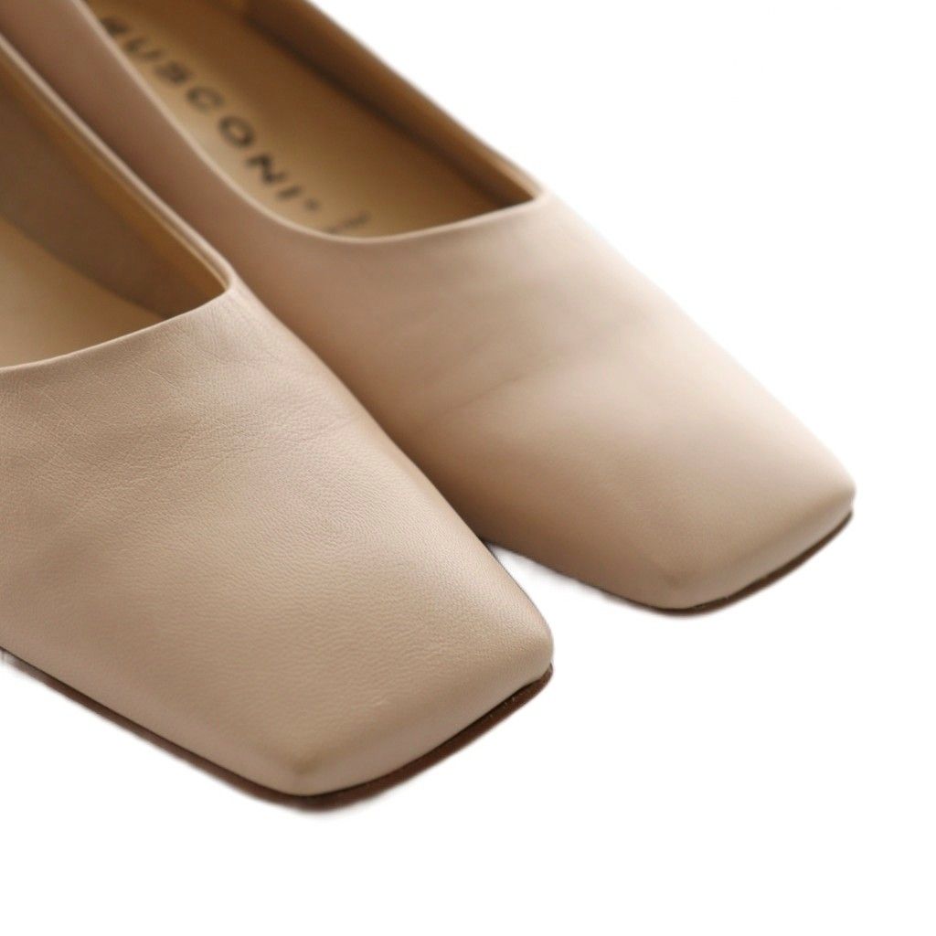 ファビオルスコーニ FABIO RUSCONI スクエアフラットシューズ パンプス