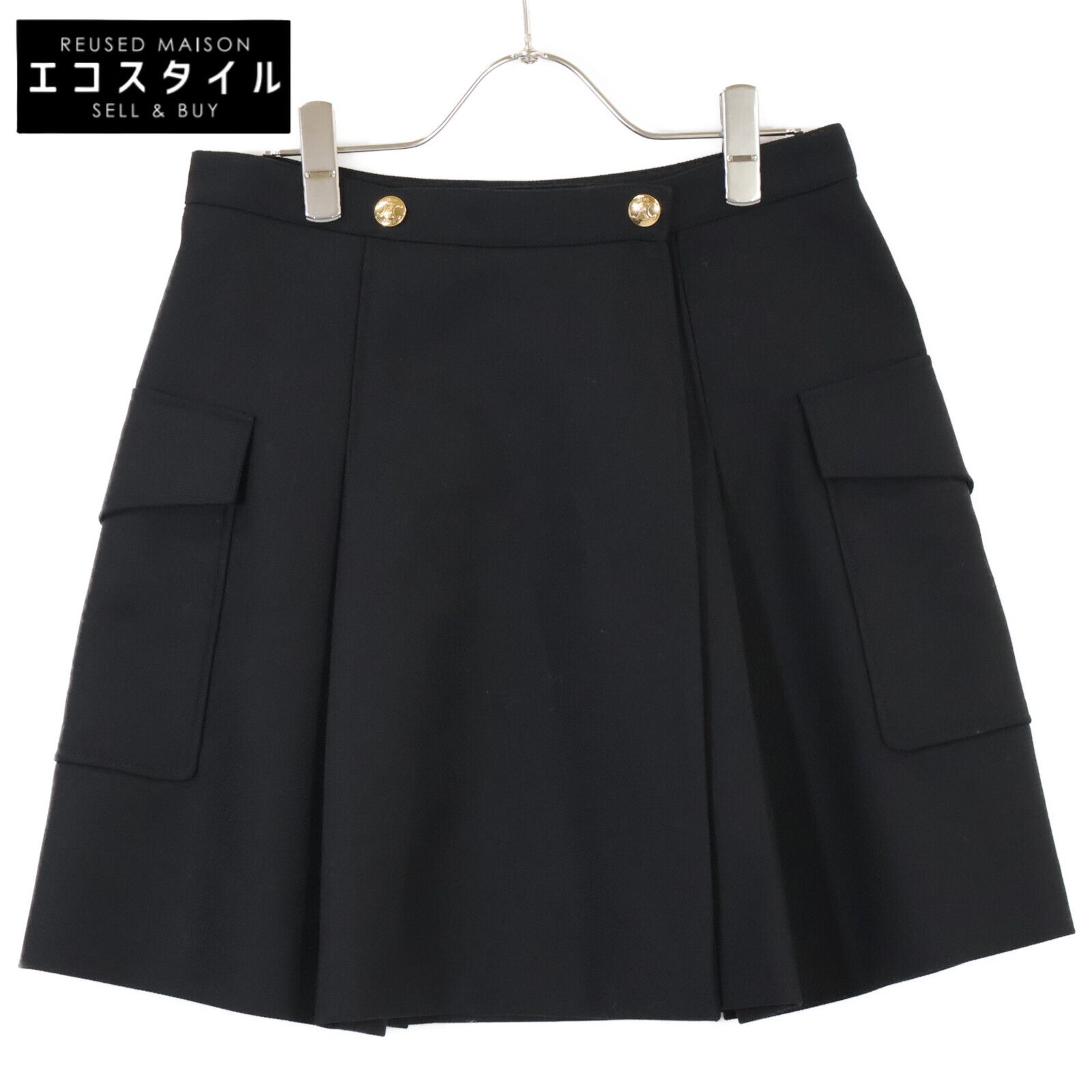 CELINE セリーヌ 2J536523K ブラック クラシック ウール スカート 36 - メルカリ CELINE セリーヌ 2J536523K ブラック クラシック ウール スカート 36 - メルカリ